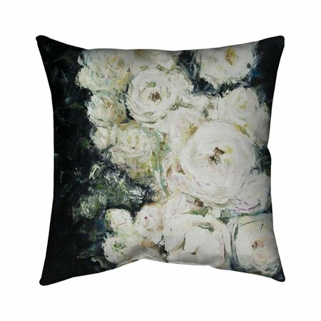 BEGIN HOME DECOR 20 x 20 in. Garden Roses-Double Sided Print Indoor Pillow 5541-2020-FL368